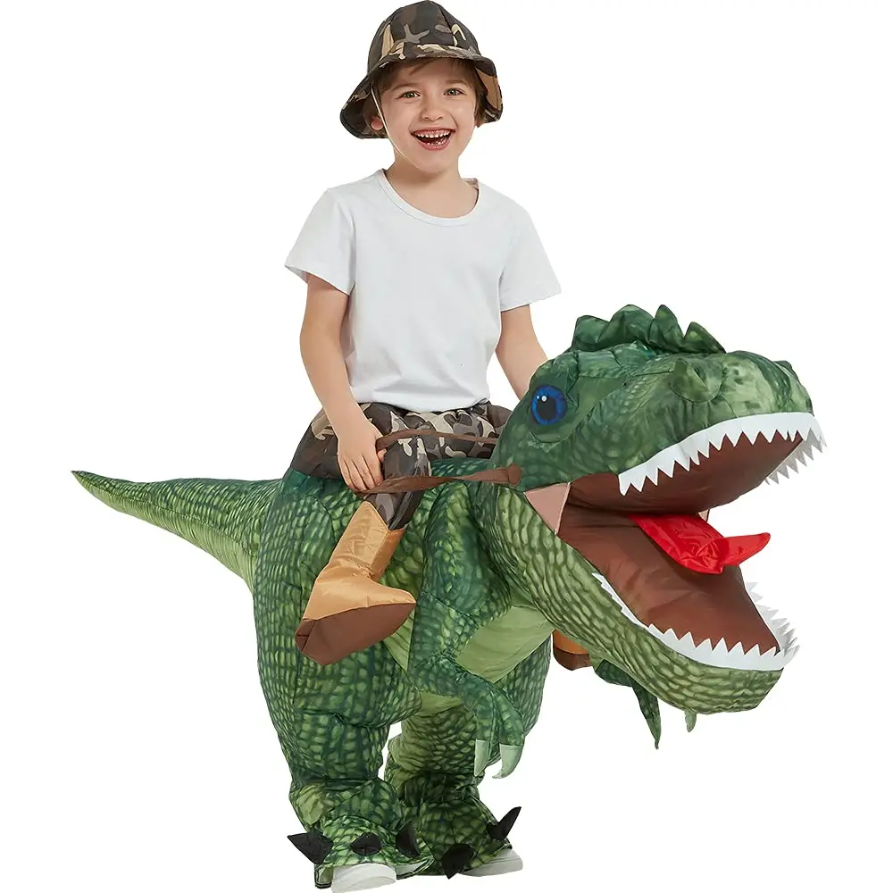 Disfraz inflable de dinosaurio  para niños