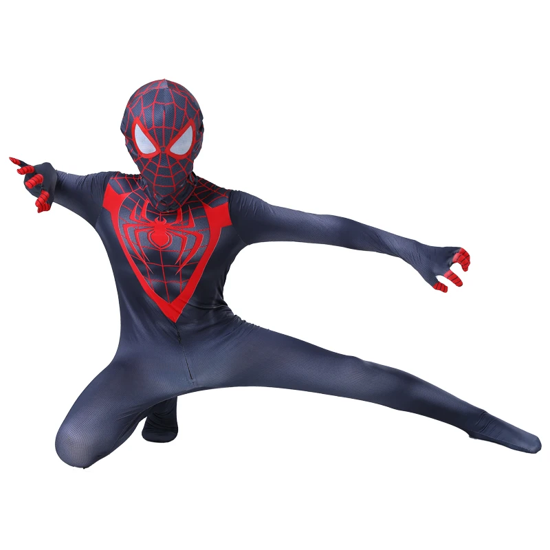 Disfraz De Spiderman Negro Y Rojo Para Niño