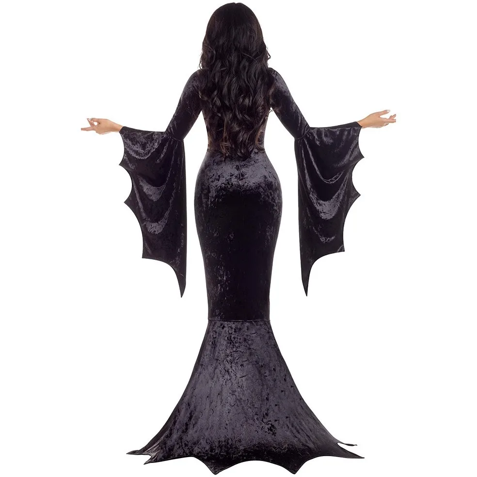 Vestido de bruja vampiro elegante