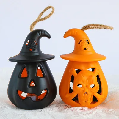 Calabaza y Calavera colgante con luces led