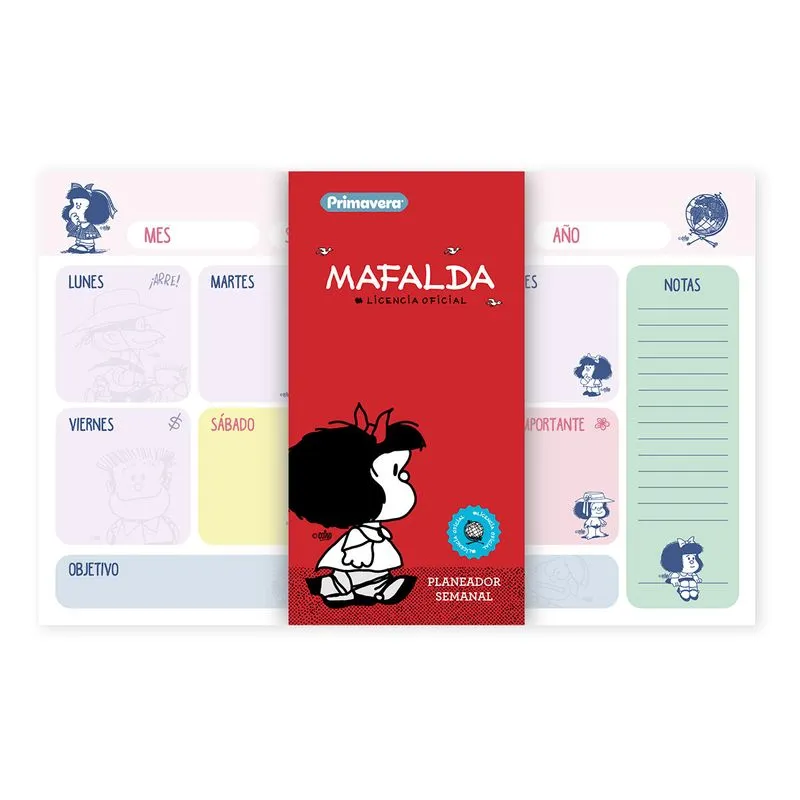 Planificador de mesa de Mafalda