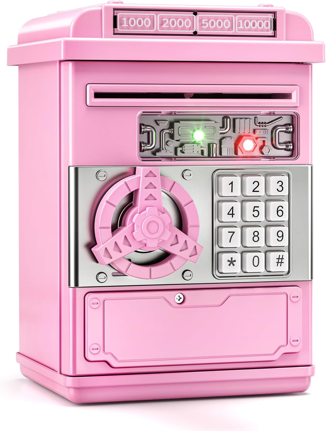 Caja fuerte electrónica rosa