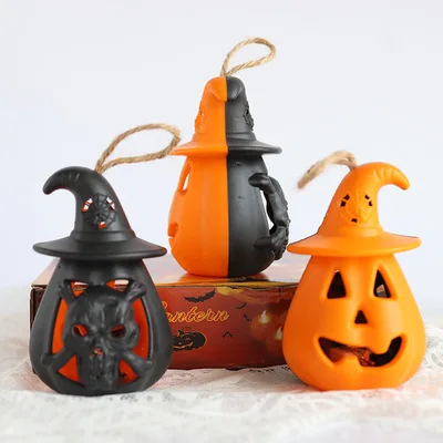 Calabaza y Calavera colgante con luces led