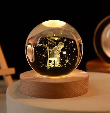 Lampara de Cristal con luz LED
