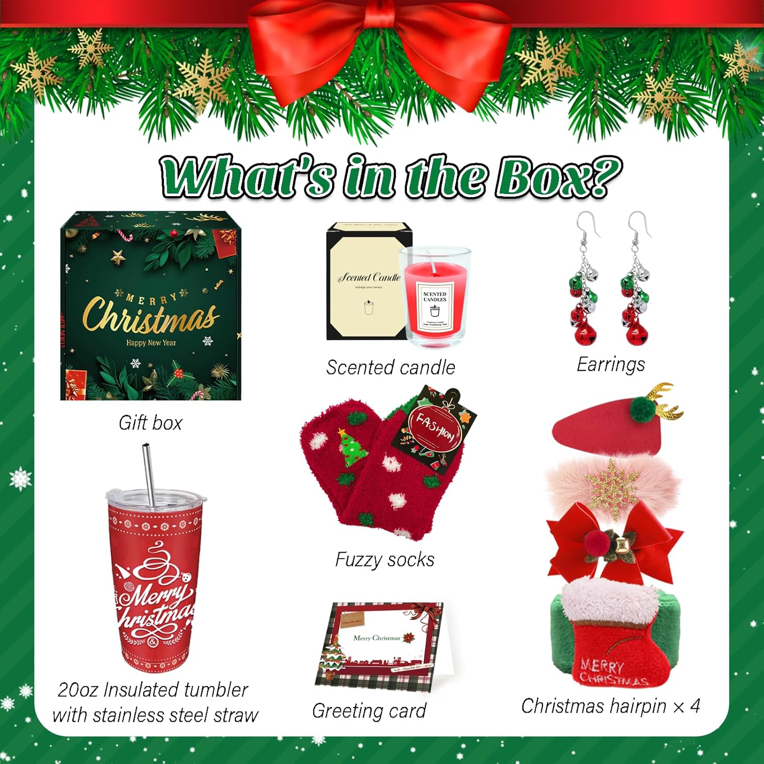 Caja de regalo navideña