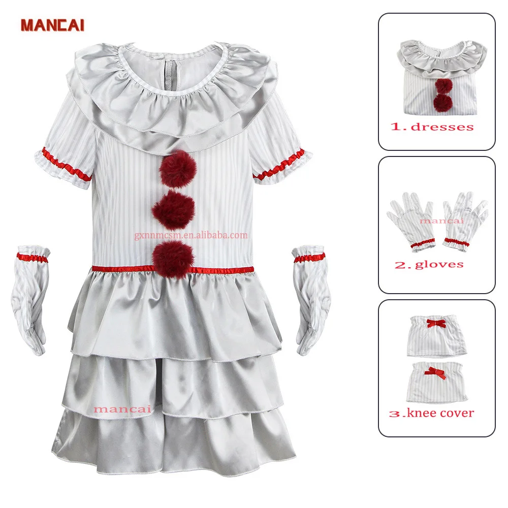DISFRAZ DE PAYASO DE IT (NIÑAS)