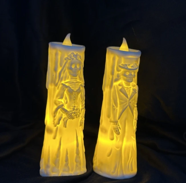 Velas Calaveras de novios (LED)