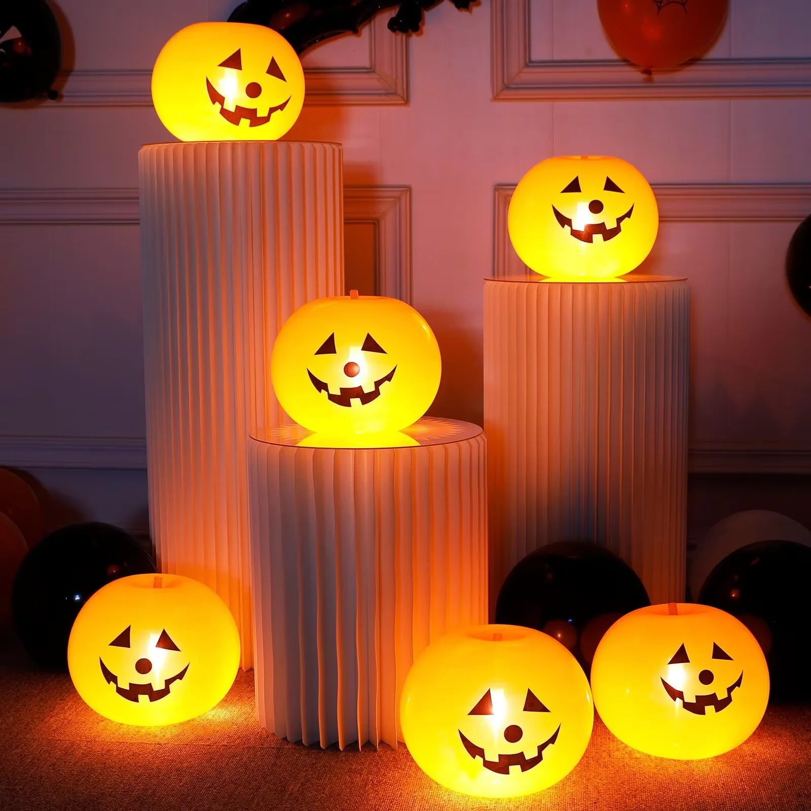 Lámparas de calabaza de Halloween (GLOBOS)