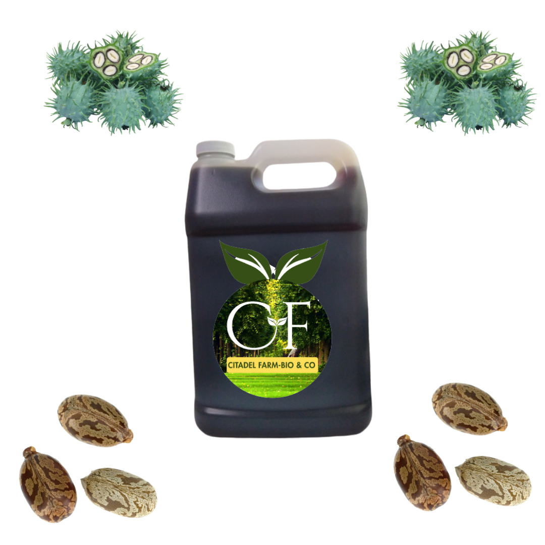 Haitian Black Castor Oil - PREMIUM QUALITY 100% Pure Natural Hair Growth 128 oz 