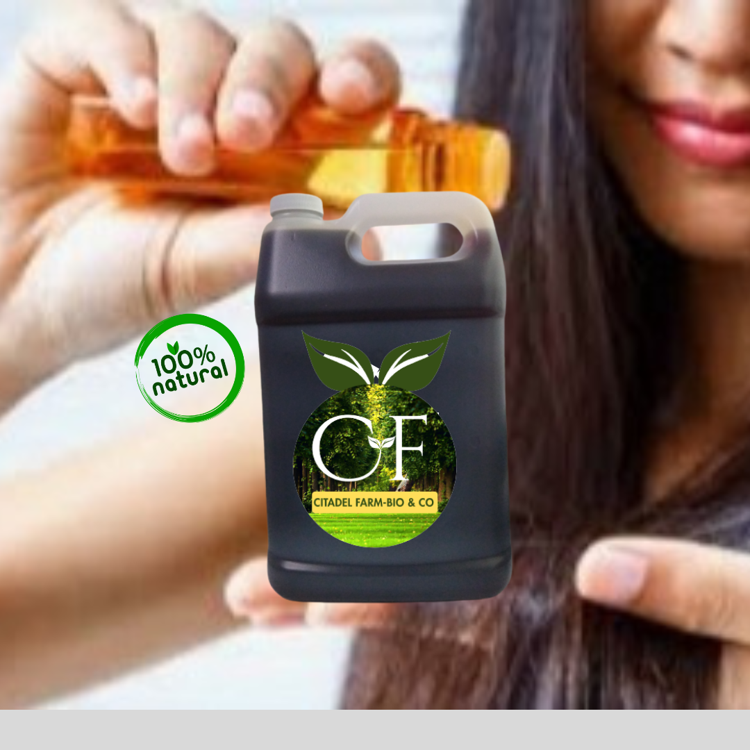 Haitian Black Castor Oil - PREMIUM QUALITY 100% Pure Natural Hair Growth 128 oz 