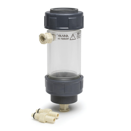 Chambre de passage longue pour sondes multiparamètres avec module de turbidité