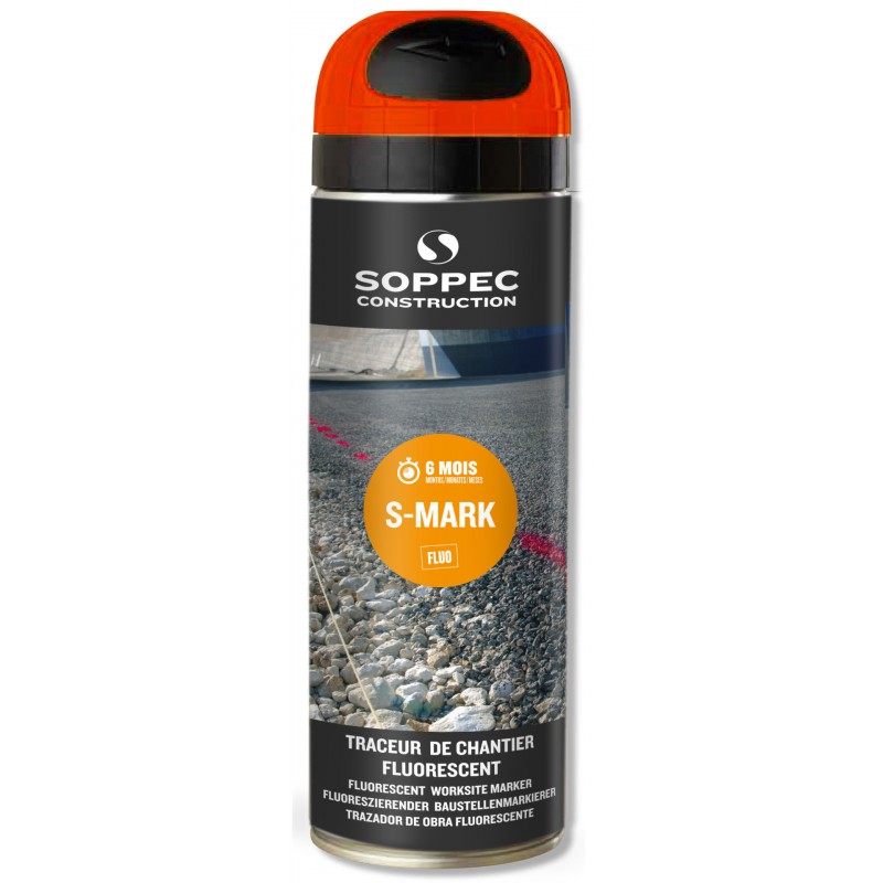 Bombe de marquage orange ou jaune