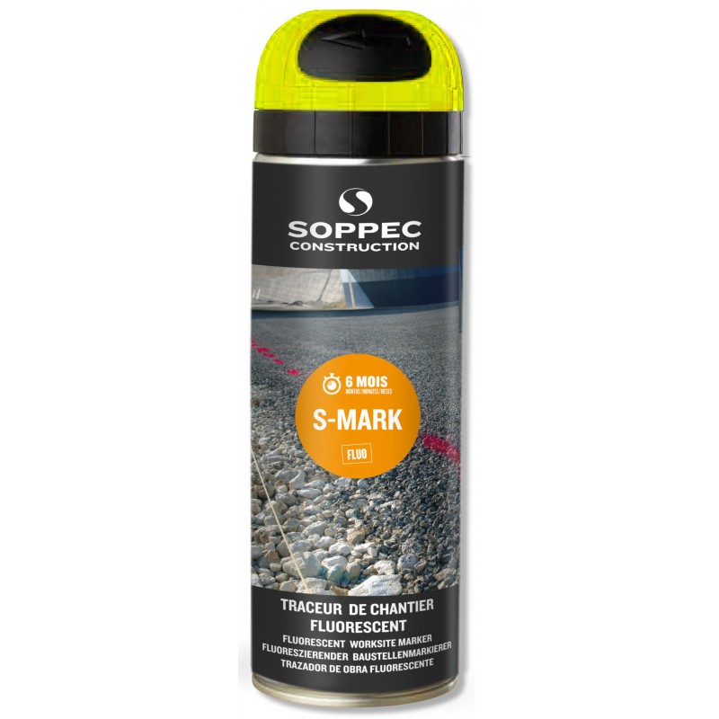 Bombe de marquage orange ou jaune