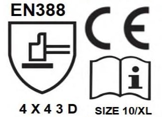 Gants anti-coupure 4X43D