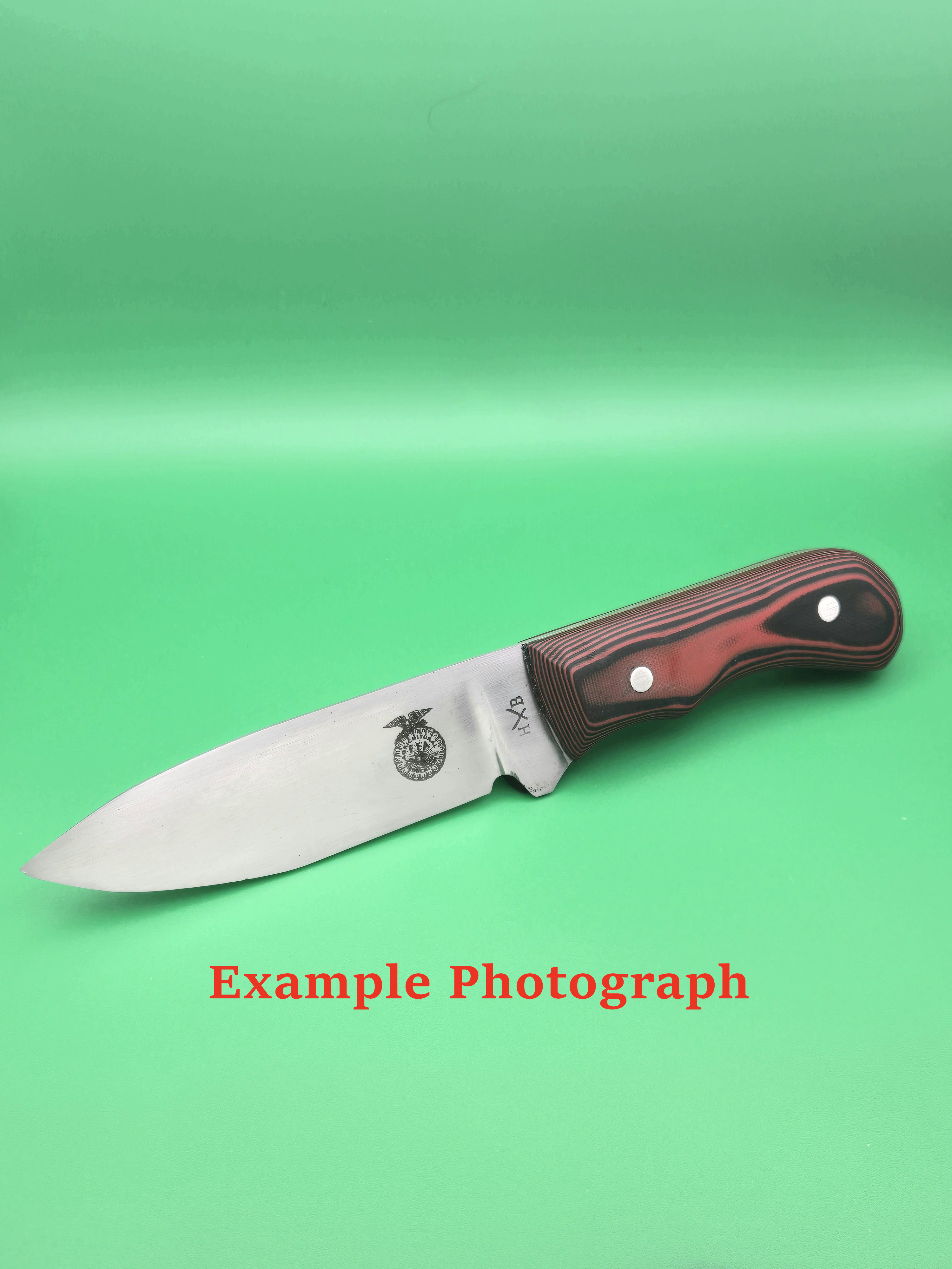 Customizable Camp Knife, with laser engraving