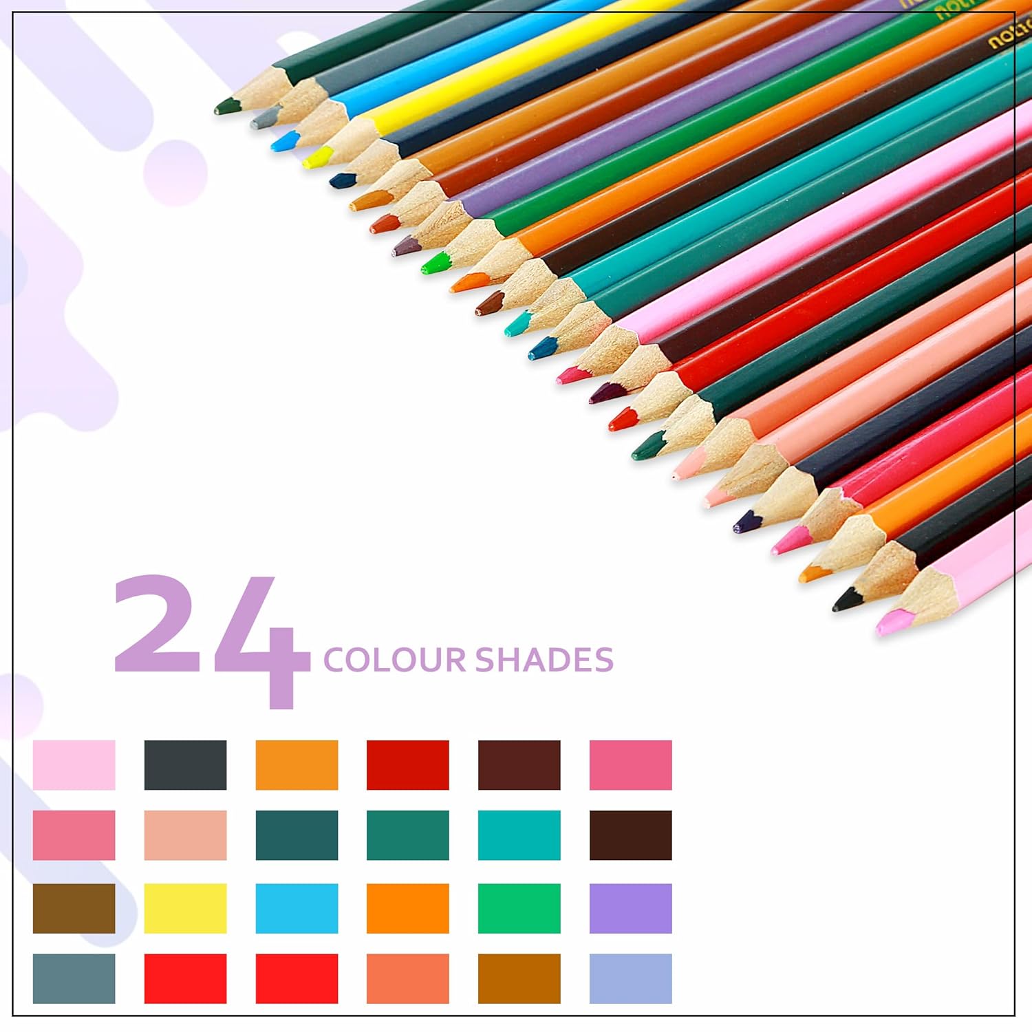 Pencil Color Set in Round Box, Drawing Color Pencil Kit for Artists, Sketching, Drawing and Coloring Pencils, Soft Core,Colouring Pencils Doodlin