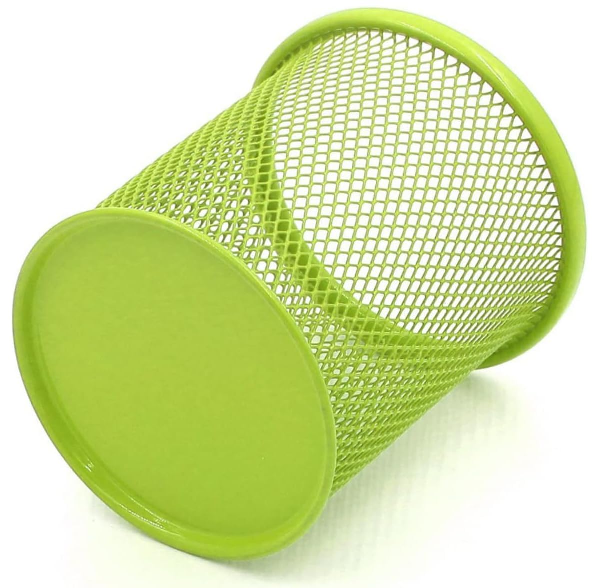 Cylindrical Mesh Metal Desk Organiser Holder for Pens, Pencils, Stationery, Office, School, Home (Pack of 1 Multiclolor)