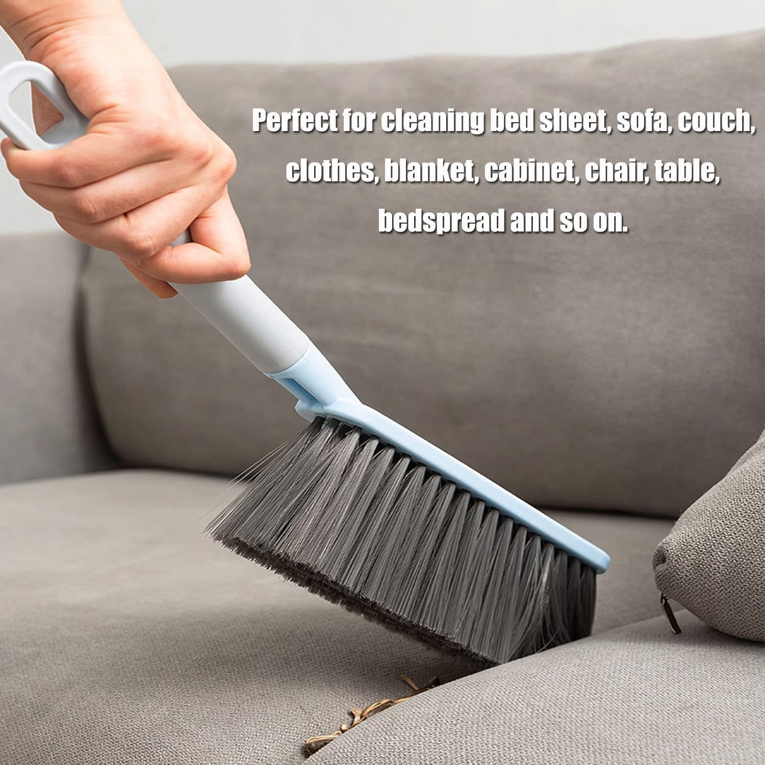 Nibbler Dust Removal Brush General Cleaning Daily Duster, Flexible Bristles, All Purpose Dusting Brush for Carpet, Keyboard, Home, Hotel and Household -...