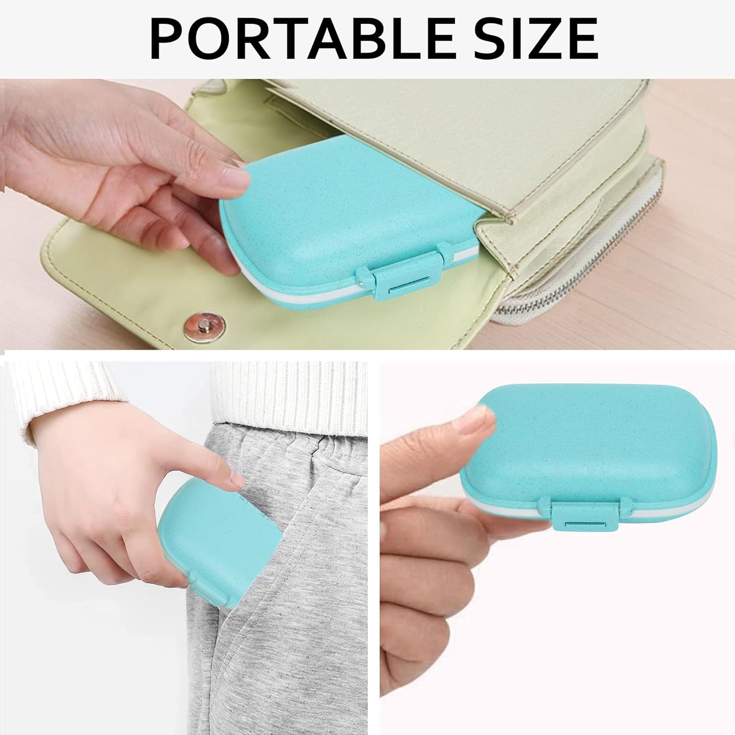 Scenty® Portable Empty First Aid Medicine Tablet Plastic Pouch Small Size, Mini Travel Medicine Pouch Waterproof Seal Handy Pills Pocket for Travels