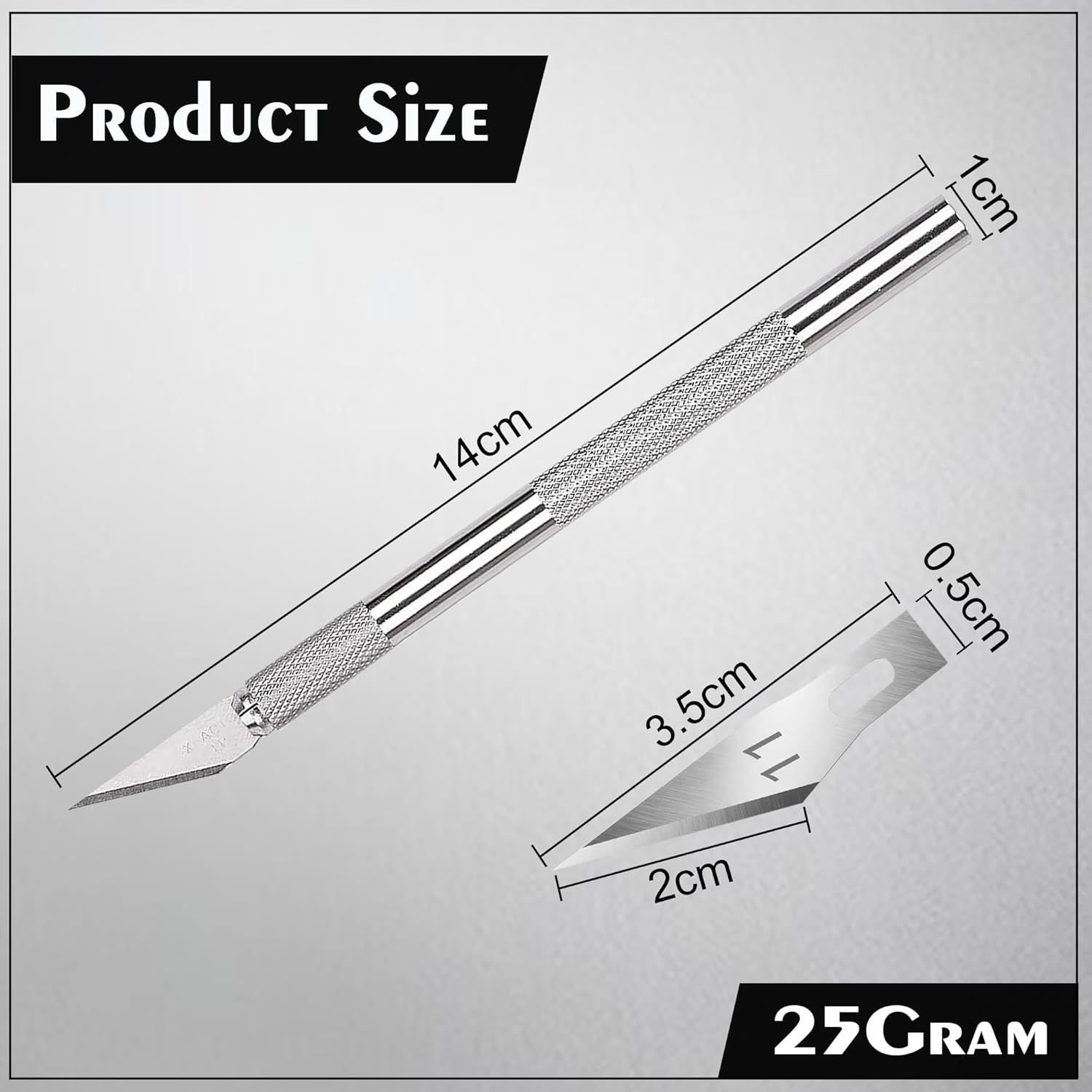 Scenty® Detail Pen Knife With 5 Sharp Blades For DIY, Art & Craft Work (1 Detail Knife + 5 Blades)