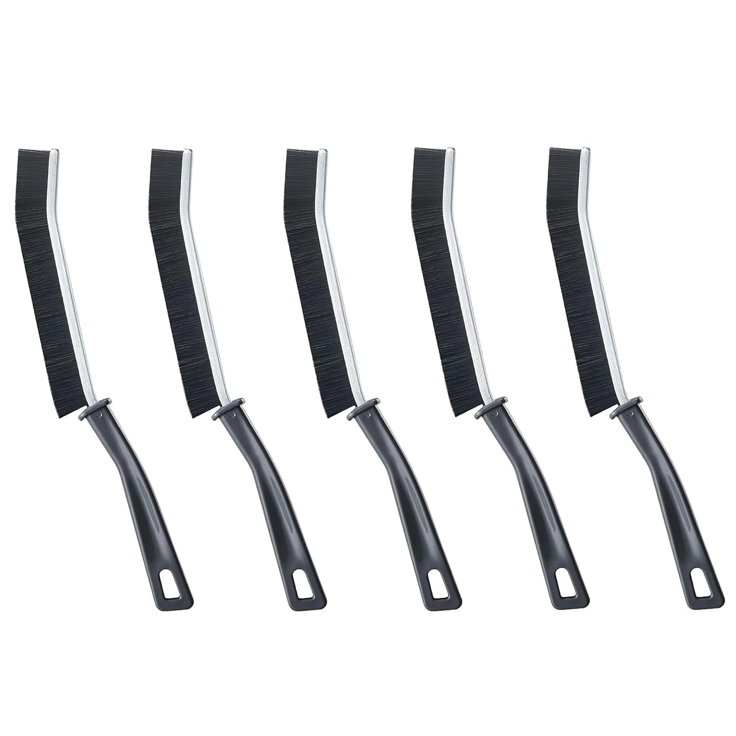 Scenty Plastic Multifunctional Grout Cleaning Brush, Hard Bristle Gap Cleaner, All-Around Household Cleaning Brush Set Pack of 5