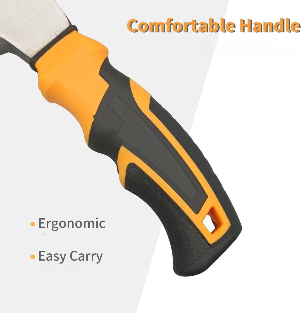 Nibbler Steel Shaft Hammer - Forged Steel Head for Superior Strength & Durability - Carpenter Tools for Wood Work, Home and Professional, 2 in 1 Combination Claw & Flat