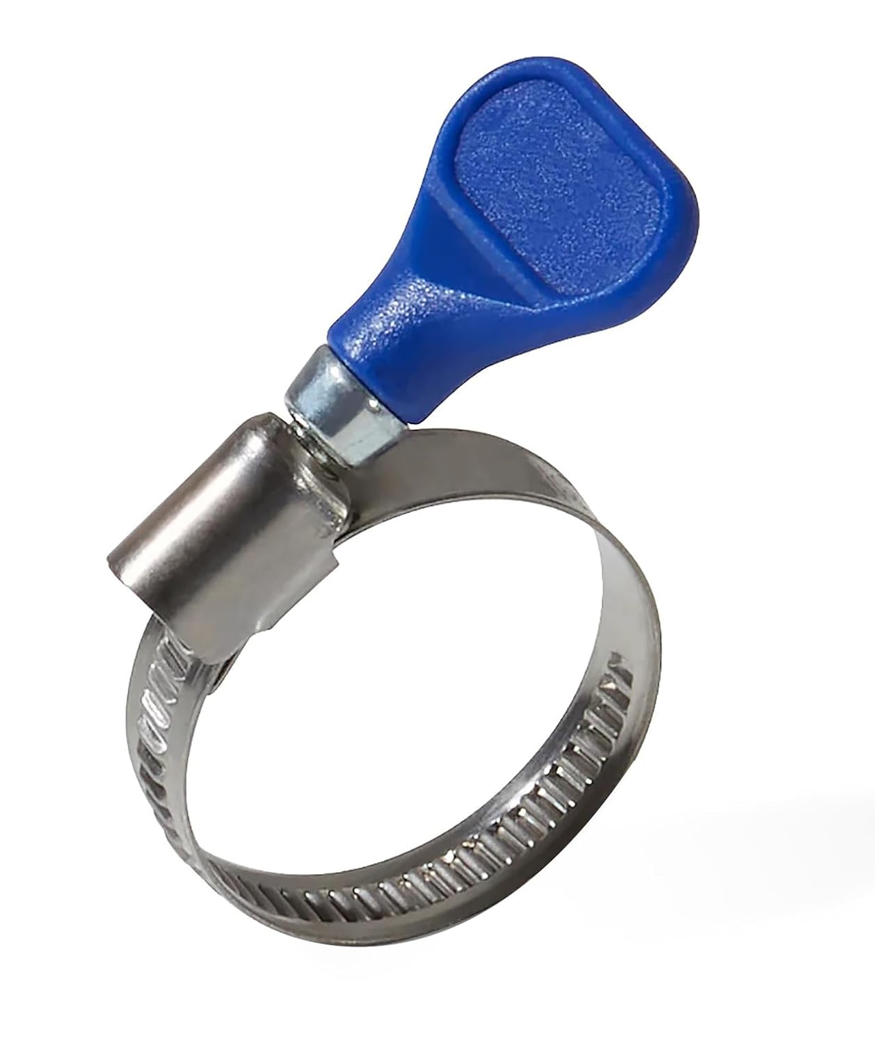 scenty® 3 to 19mm Size Hose Clamp Stainless Steel Water Pipe, Plastic Turn Key Worm Gear Pack of 20