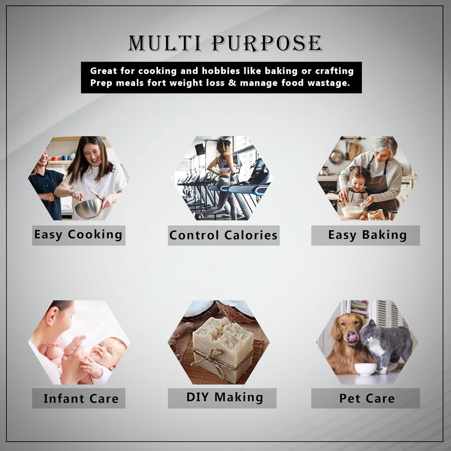 Scenty Weight Machine for Kitchen, Digital Scale with LCD Display, Scale for Home Baking, Cooking & Balance Diet. Weighing Machine with capacity 10Kg with...