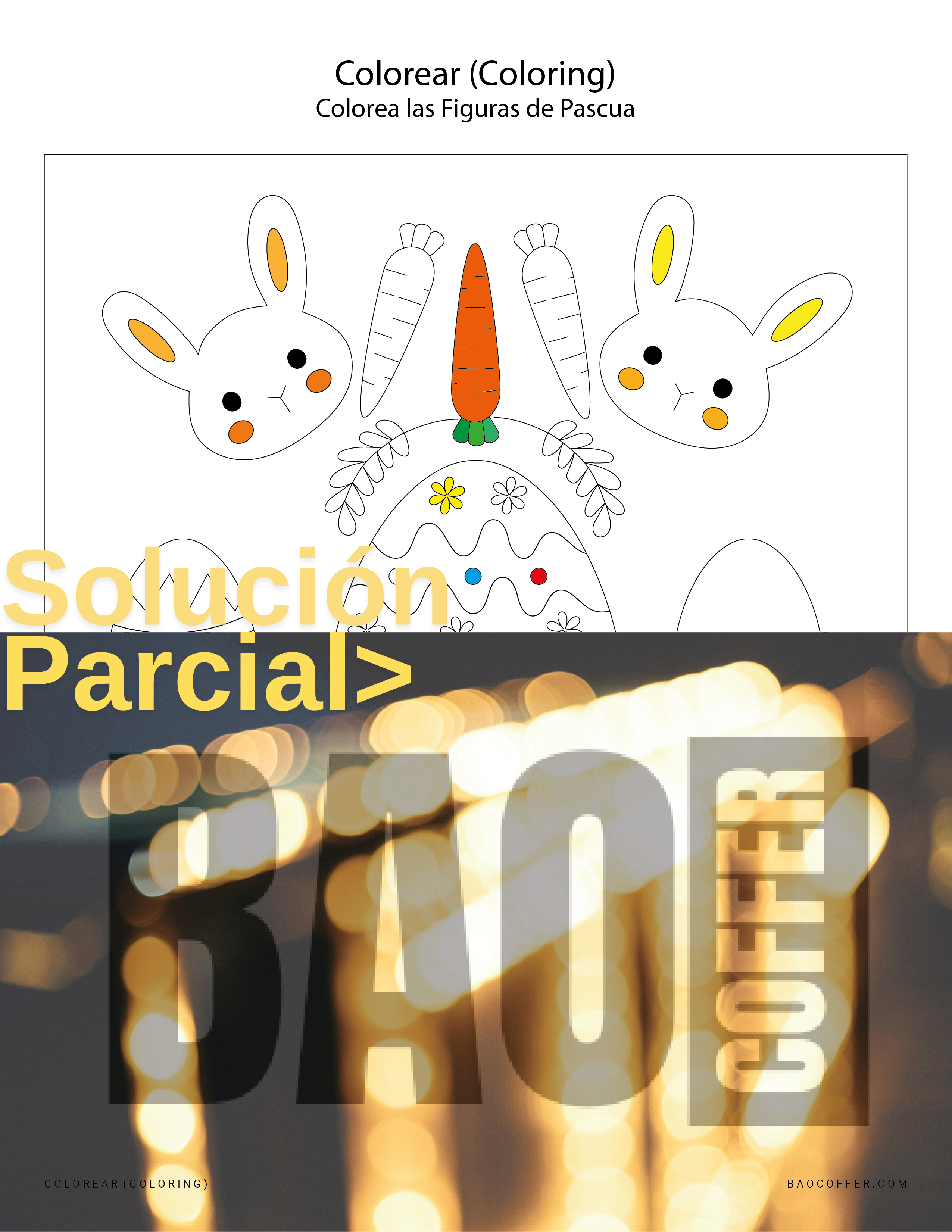 Colorear Figuras de Pascua (Easter) #0100