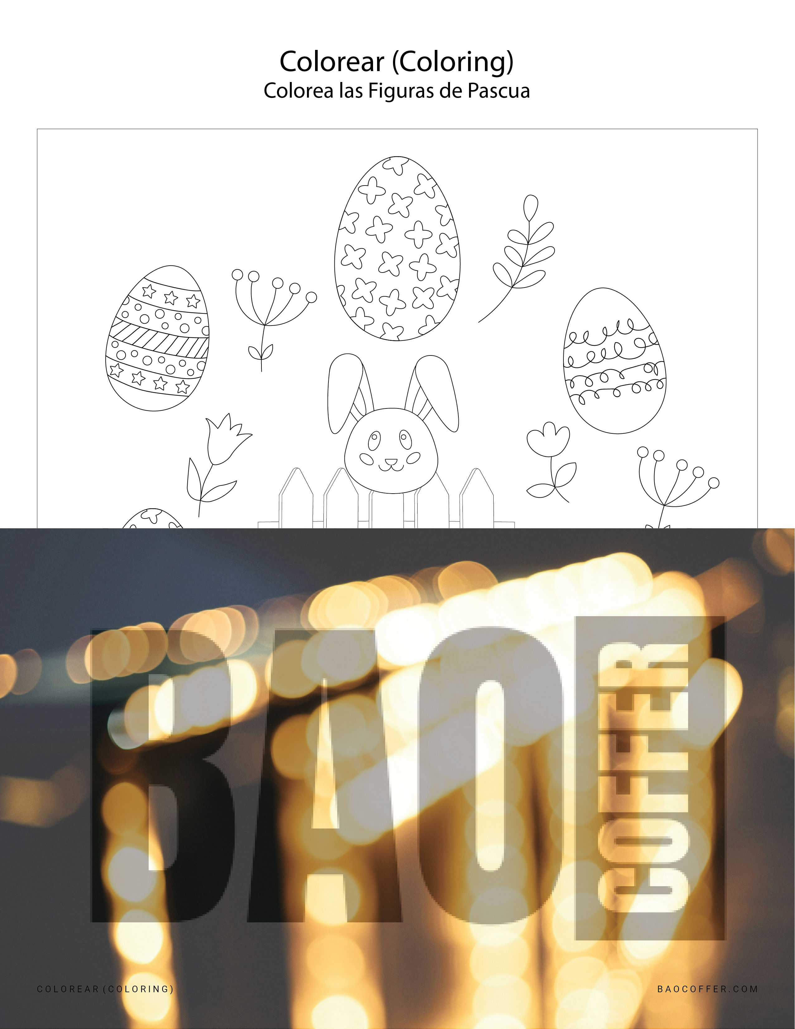 Colorear Figuras de Pascua (Easter) #0101