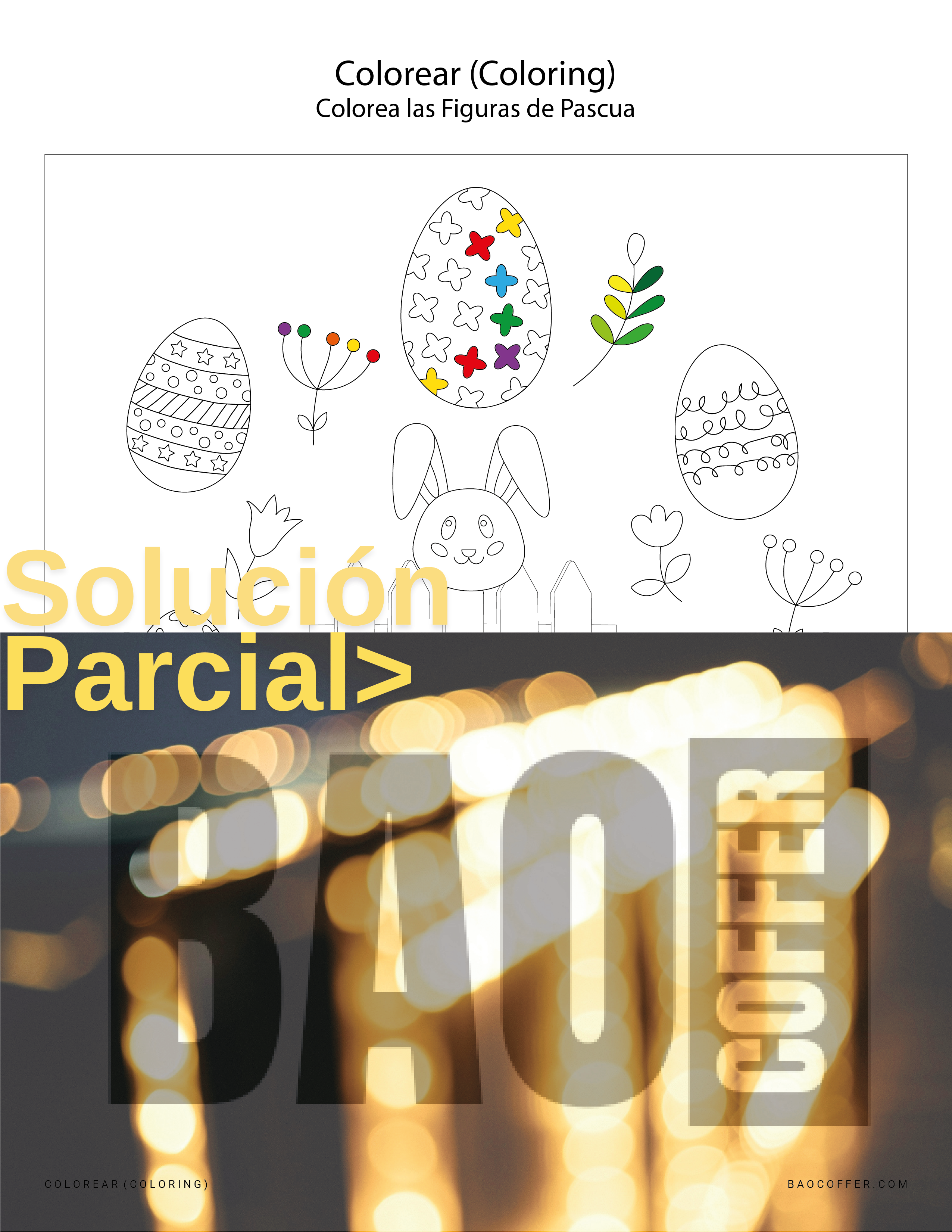 Colorear Figuras de Pascua (Easter) #0101