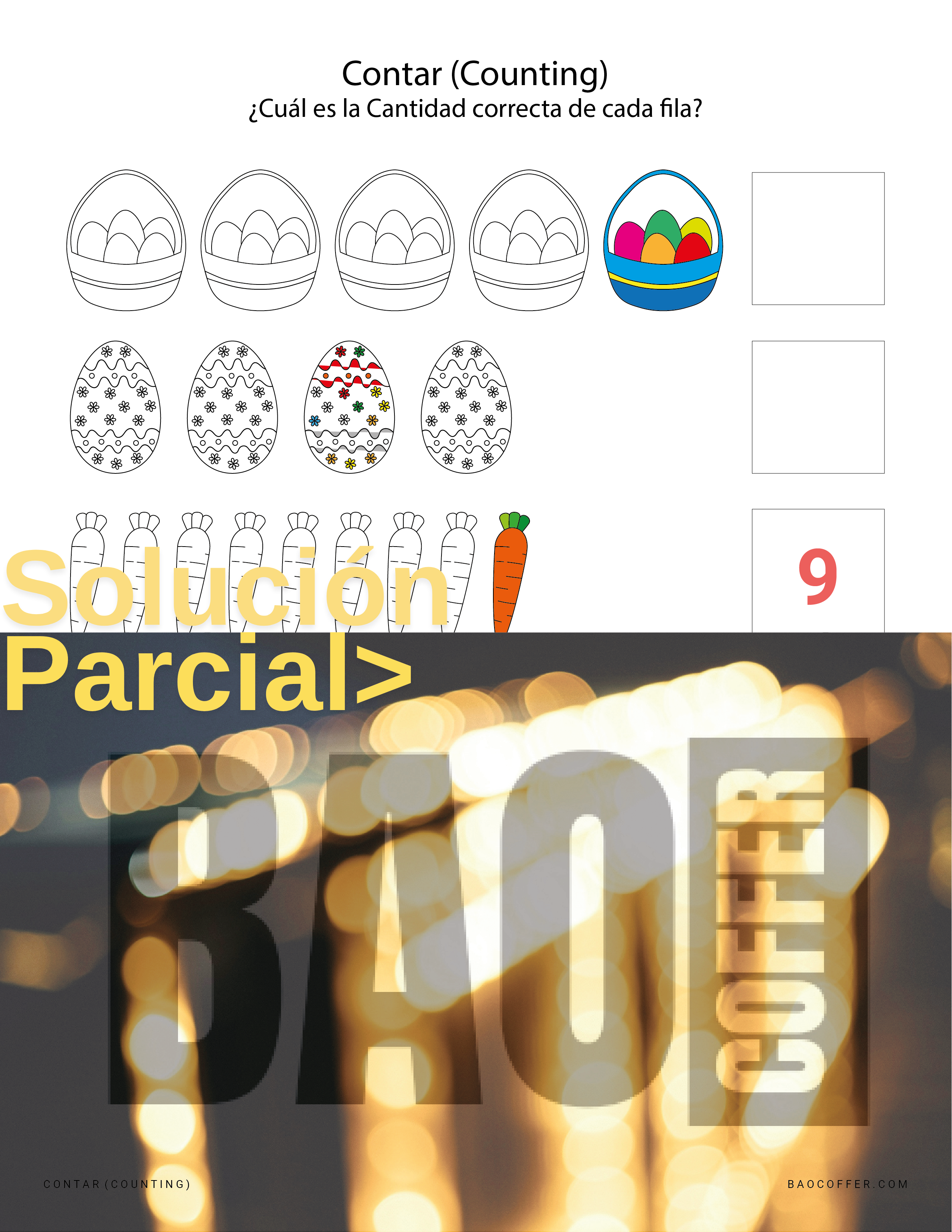 Contar Figuras de Pascua (Easter) #0101