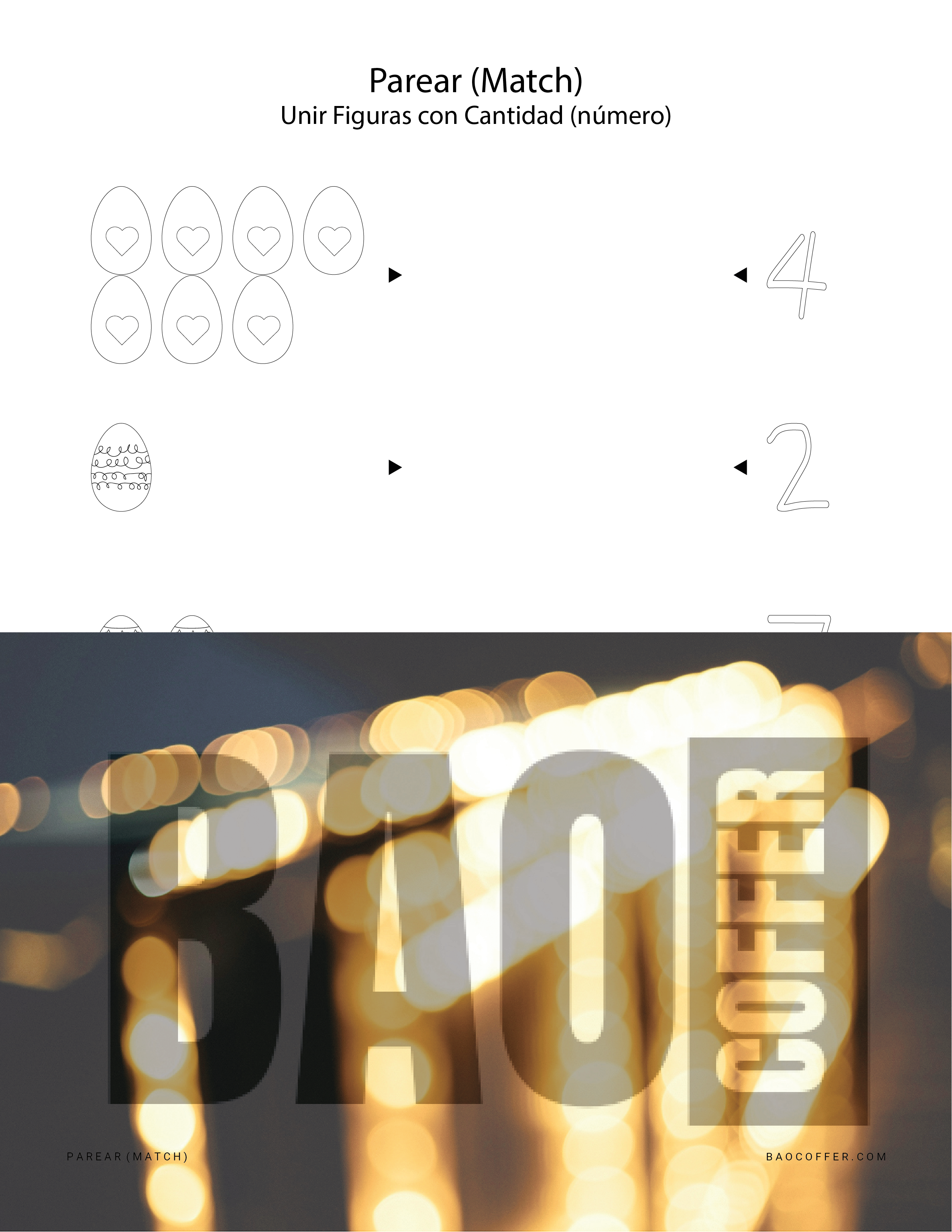 Parear Figuras de Pascua (Easter) con Cantidad #0200