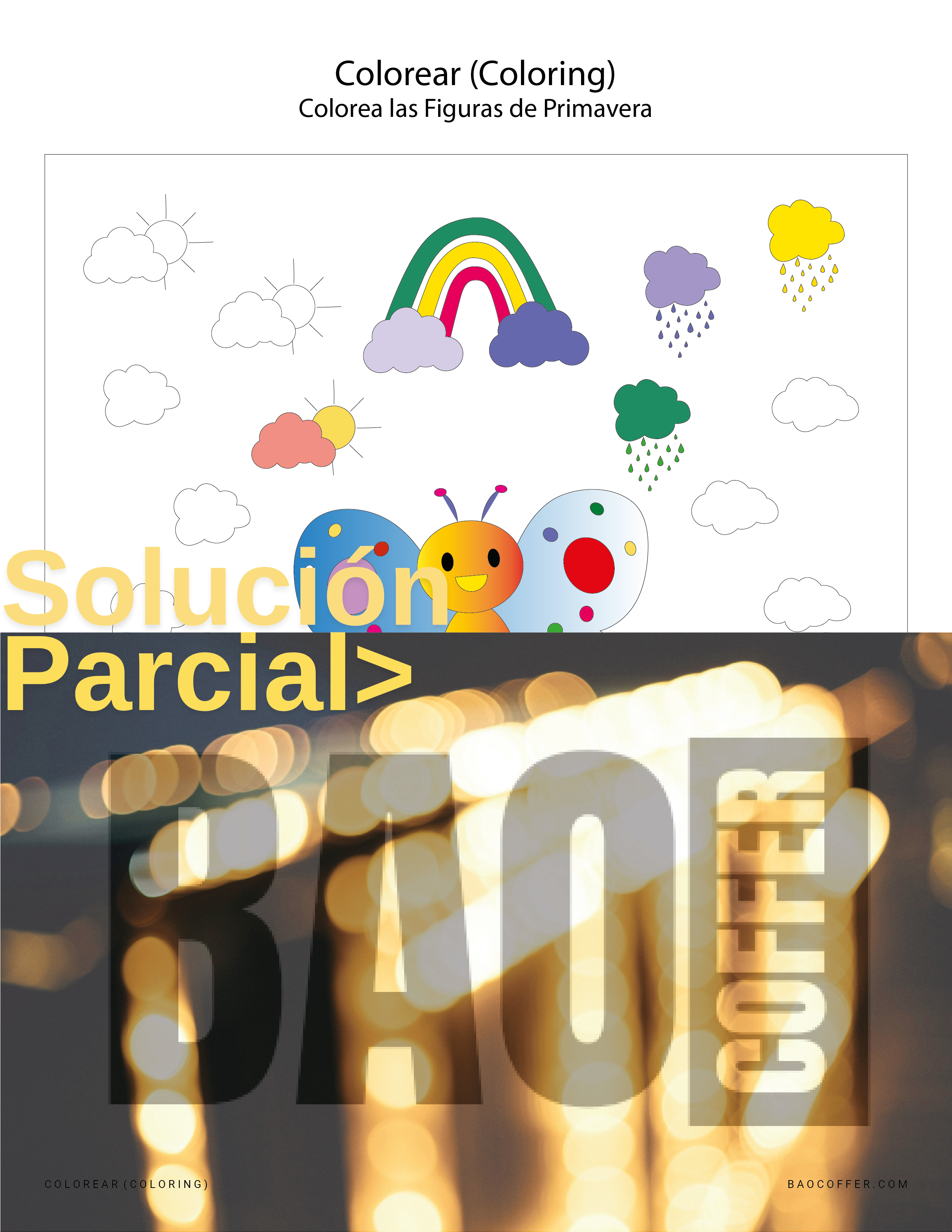 Colorear Figuras de Primavera (Spring) #0100