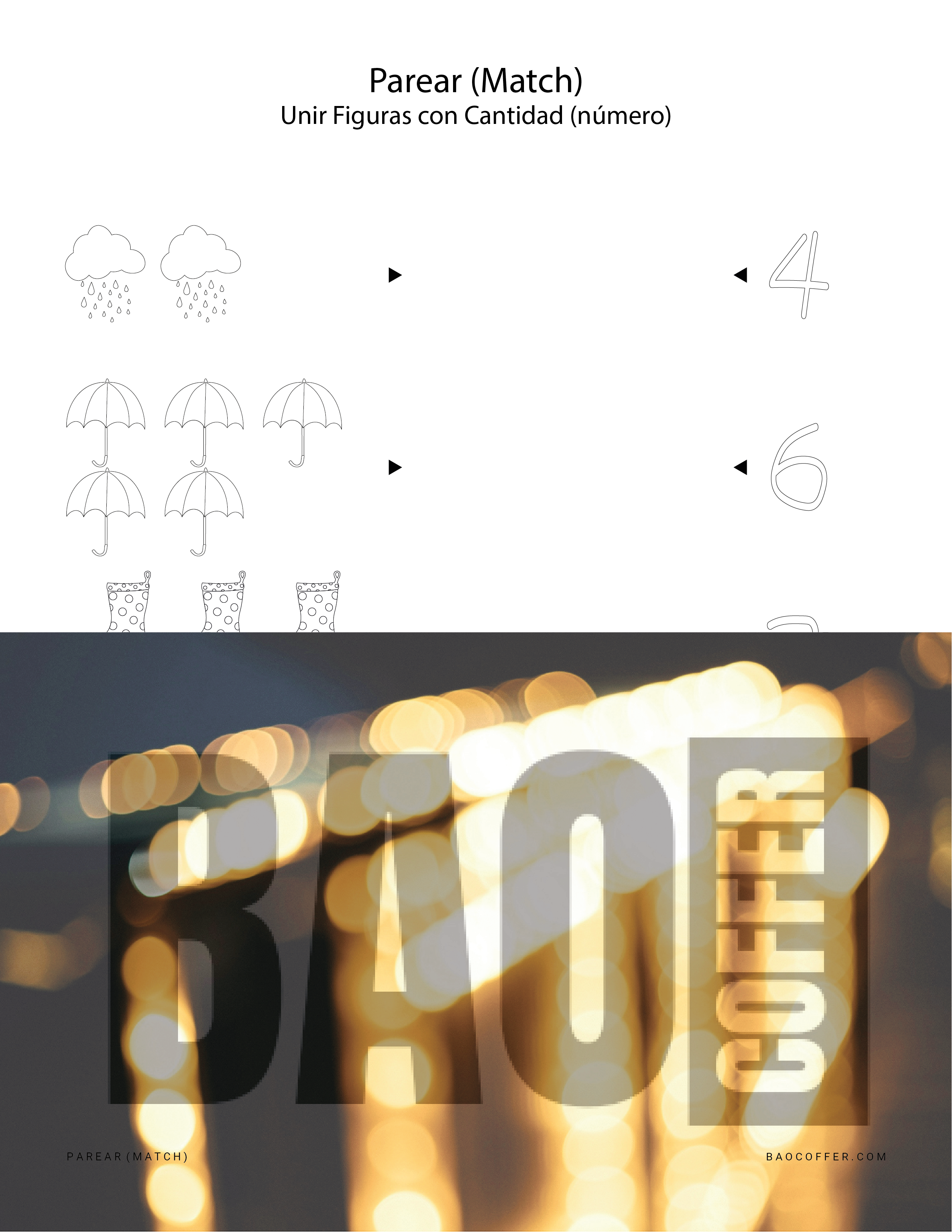 Parear Figuras de Primavera (Spring) con Cantidad #0200