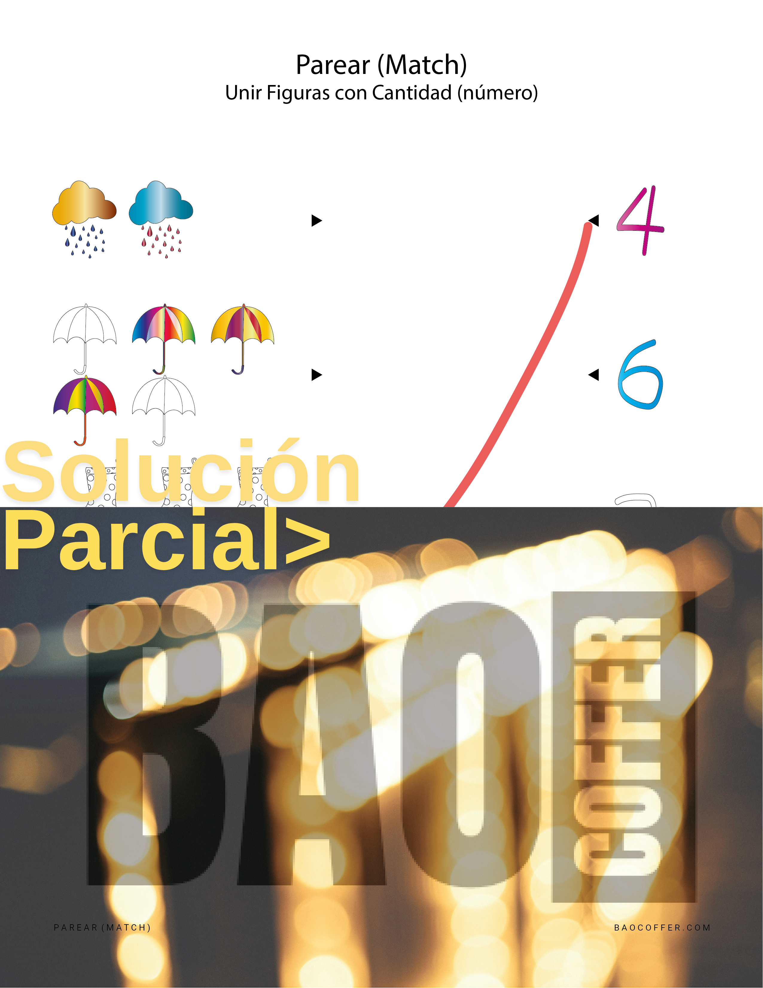 Parear Figuras de Primavera (Spring) con Cantidad #0200