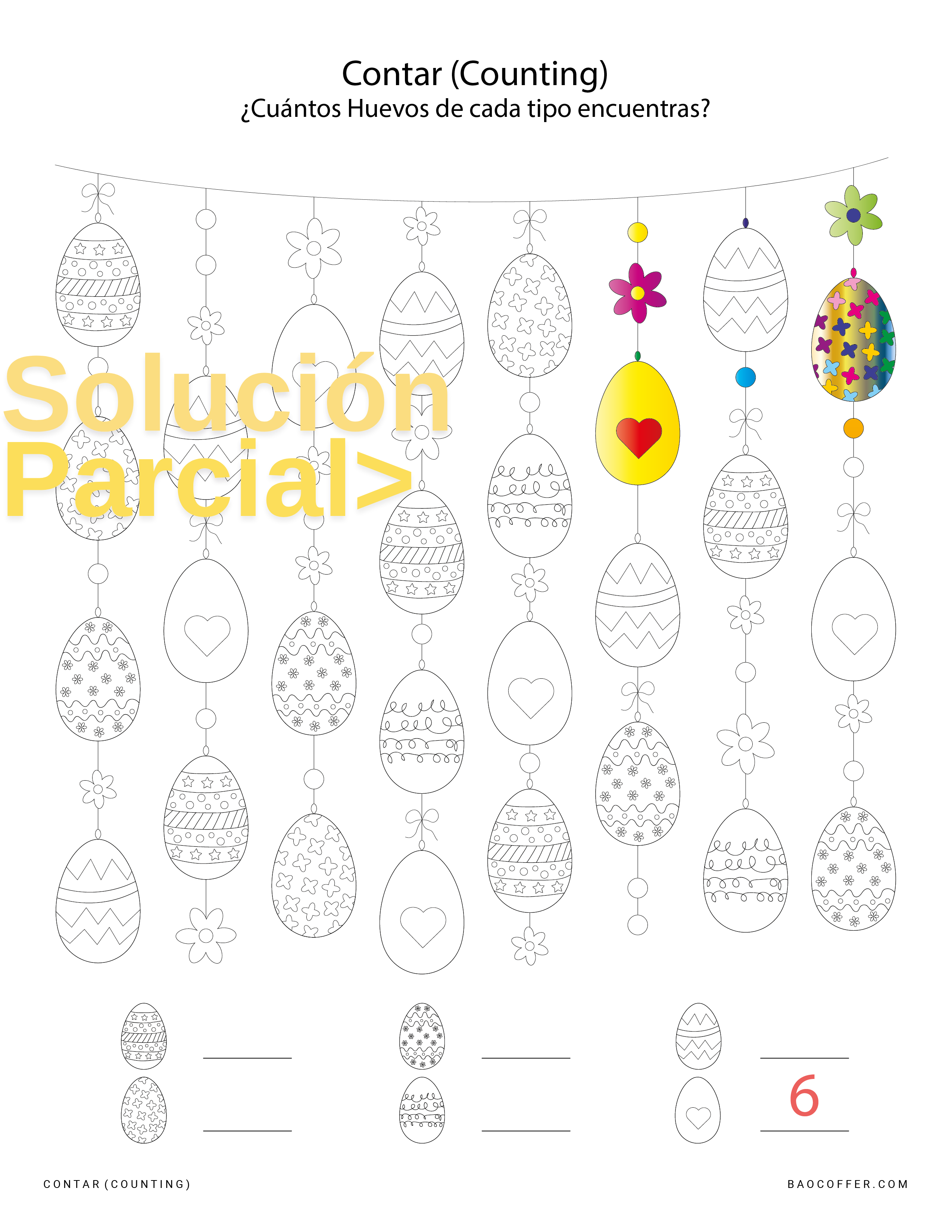 Contar Figuras de Pascua (Easter) #0102