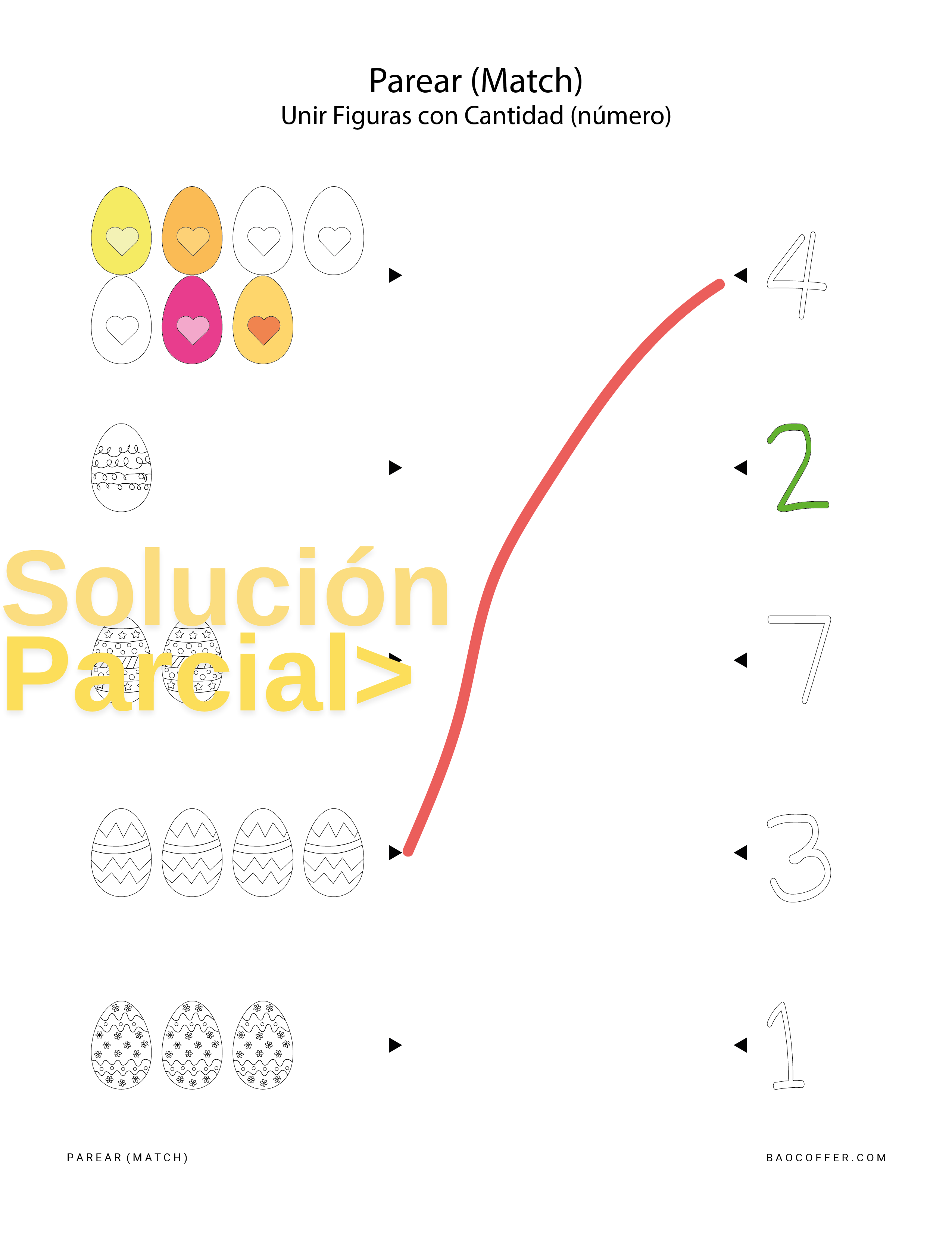 Parear Figuras de Pascua (Easter) con Cantidad #0200