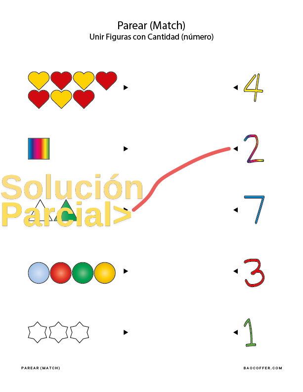 Parear Formas Geométricas con Cantidad #0200