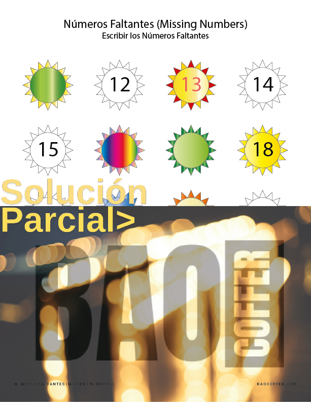 Números Faltantes entre Soles #0100