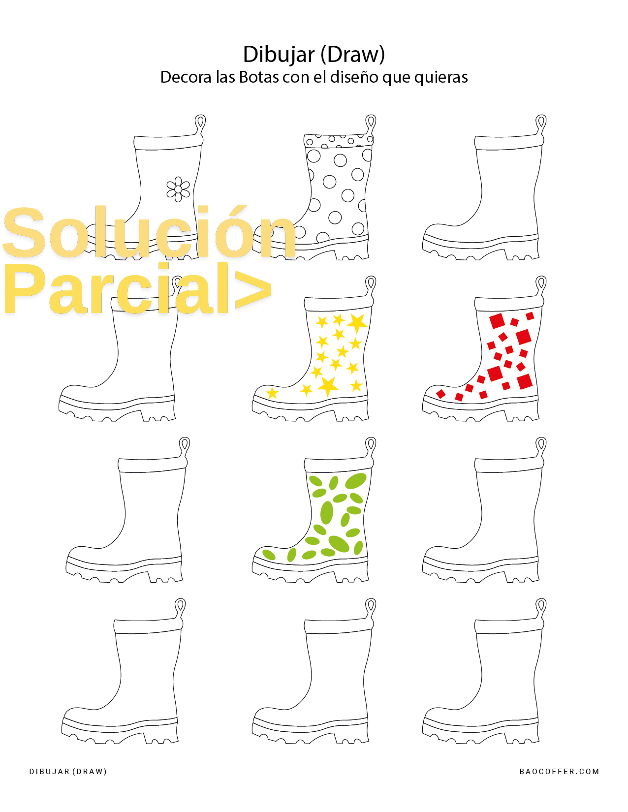 Dibujar las Botas (Boots) #00101