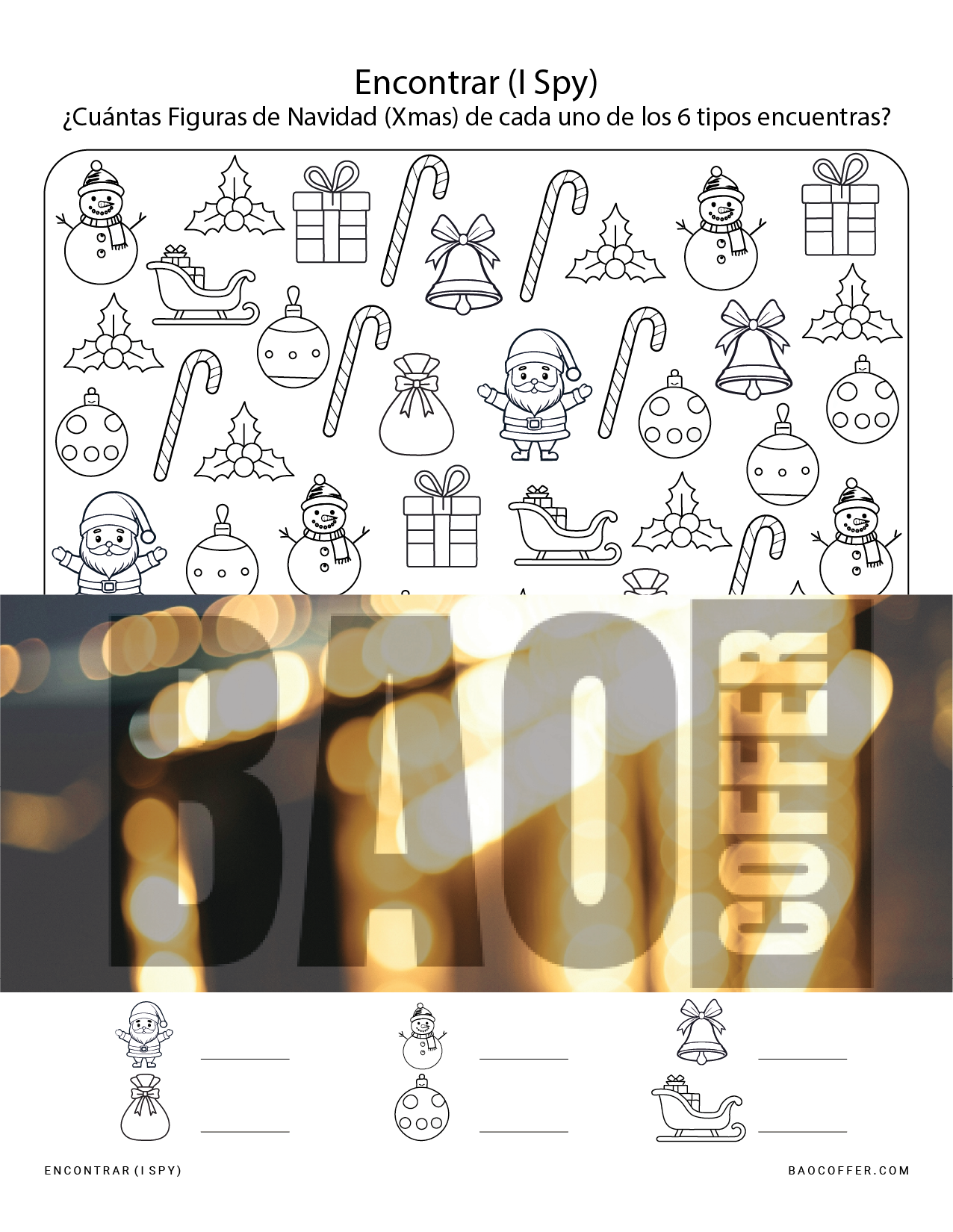 Encontrar las Figuras Navideñas (Christmas - Xmas) Ocultas #00110