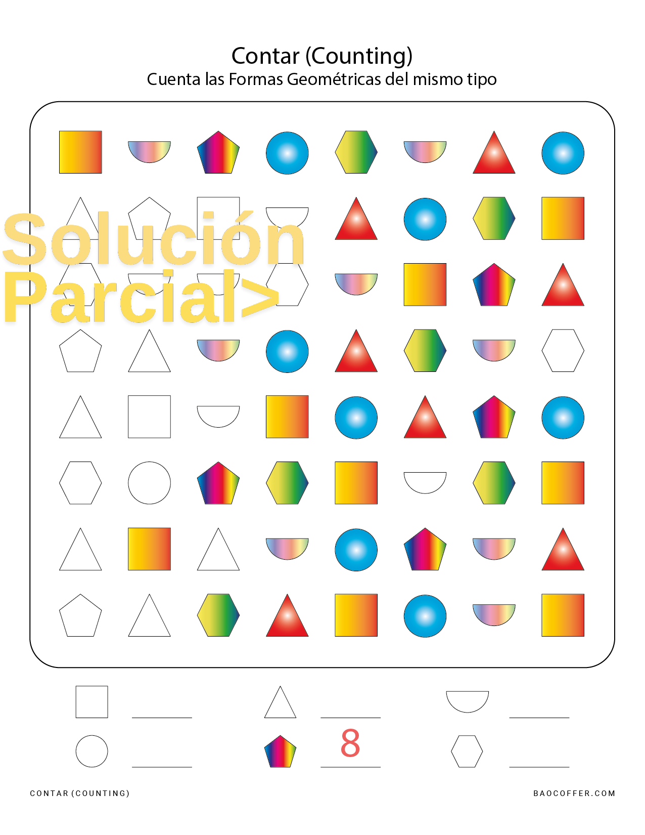 Contar Formas Geométricas (Geometric Shapes) #0100