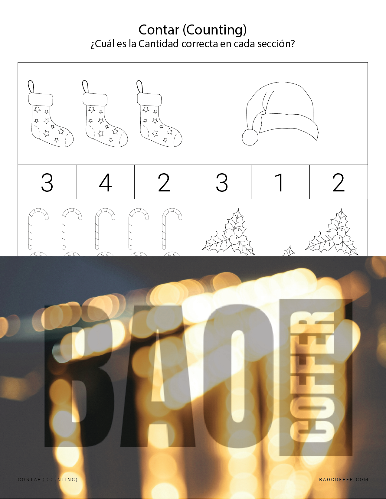 Contar Figuras Navideñas #0100