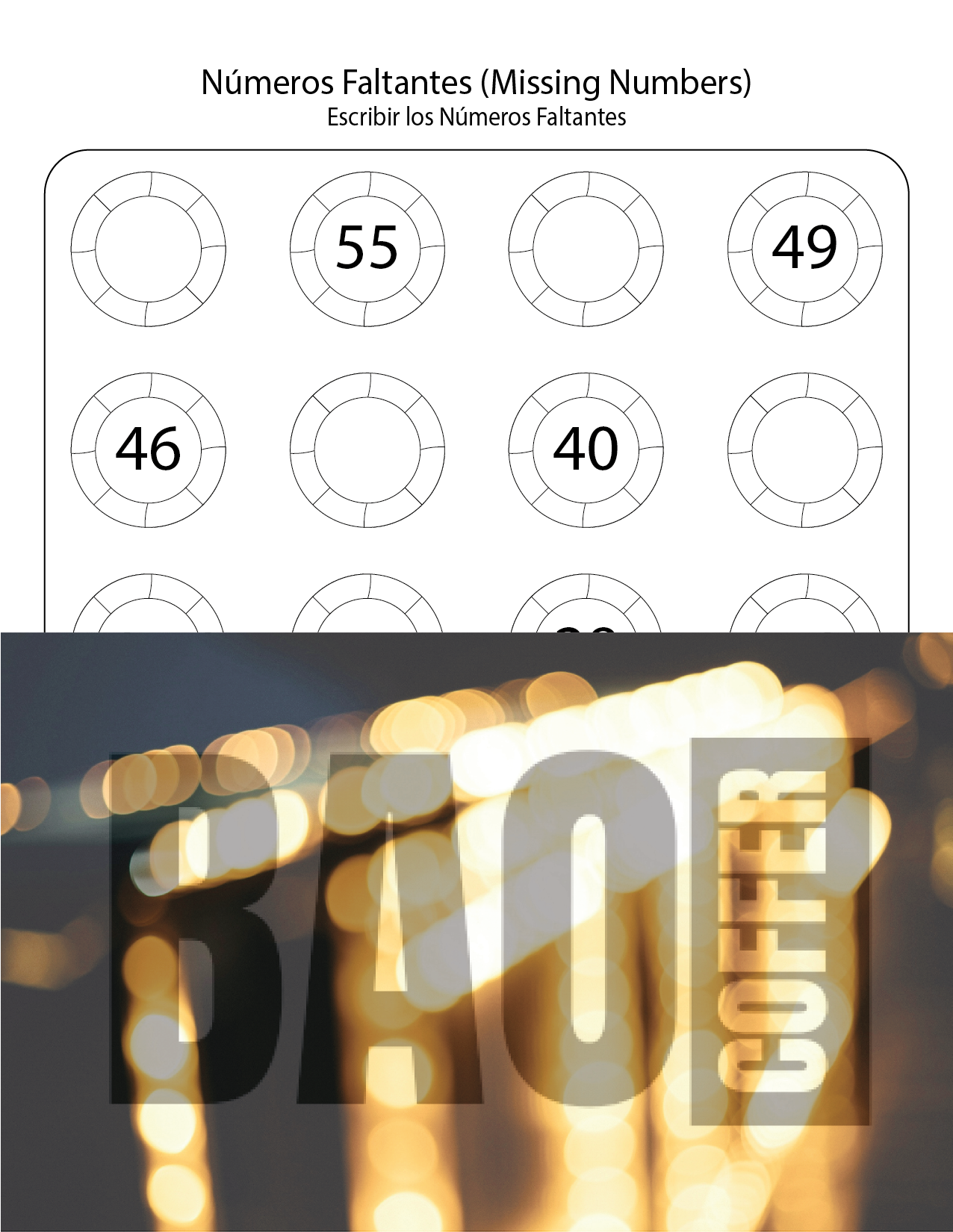 Números Faltantes del 1 al 100 entre Flotadores (Floats) #0100