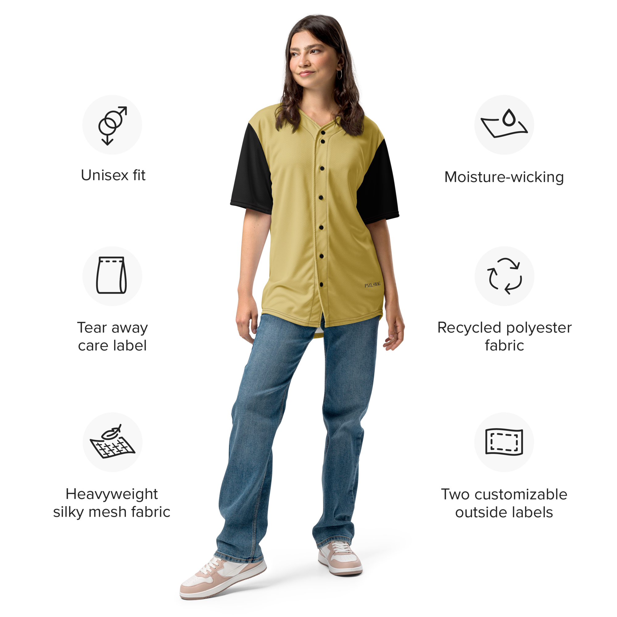 PXEL SWAG Sand Color Sport Unisex Jersey