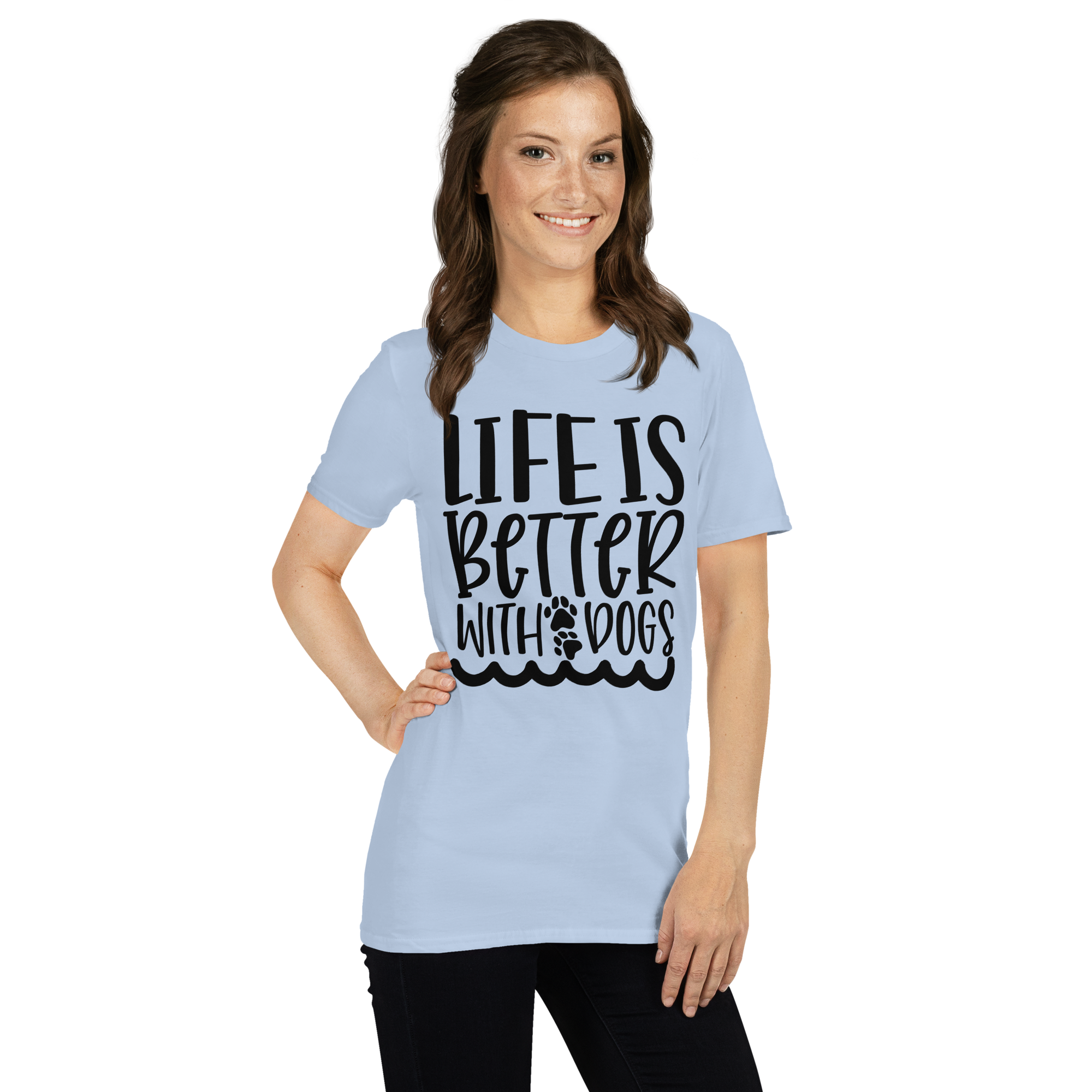 Life is Better With Dogs Soft Premium T-shirt