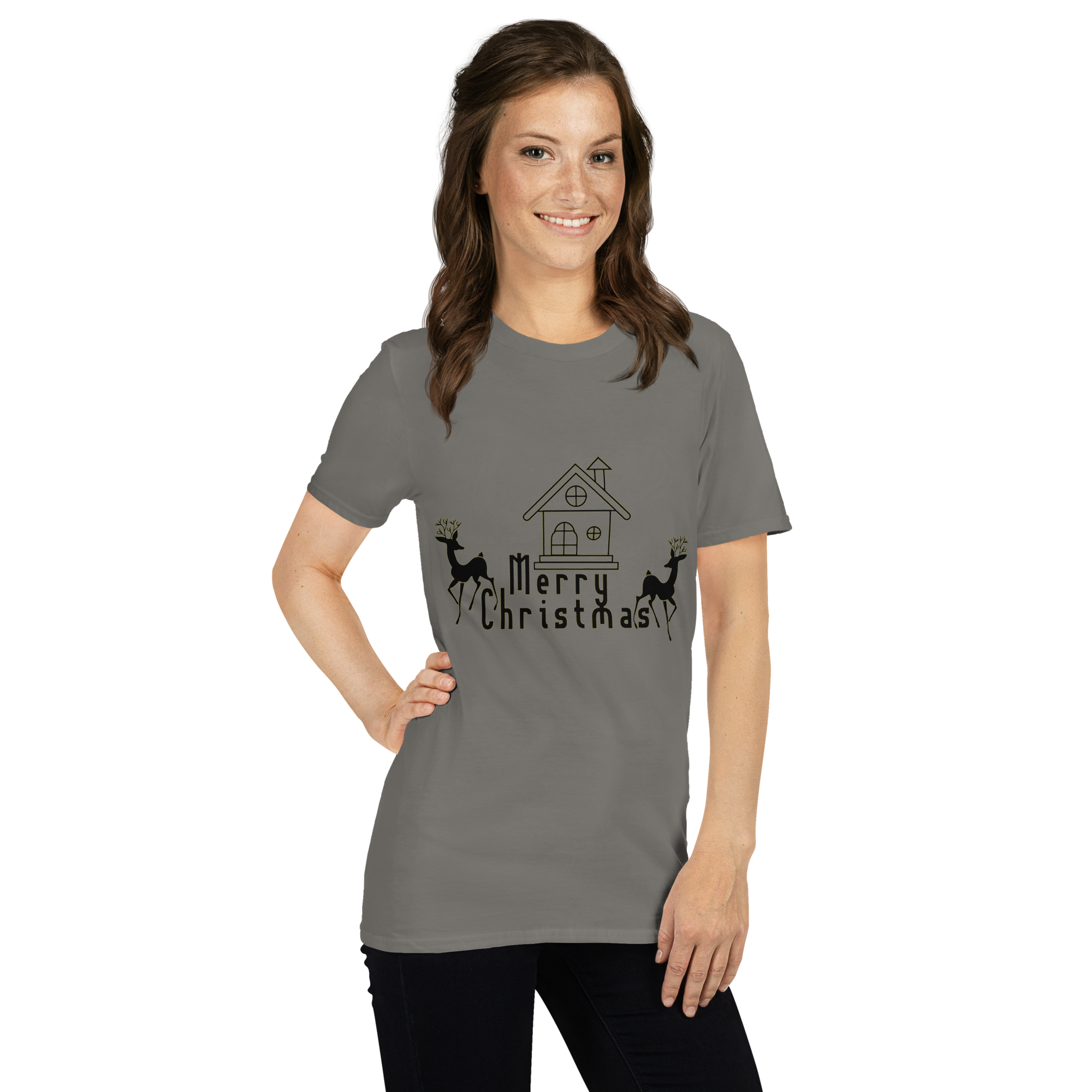 Merry Christmas Deers Unisex T-Shirt