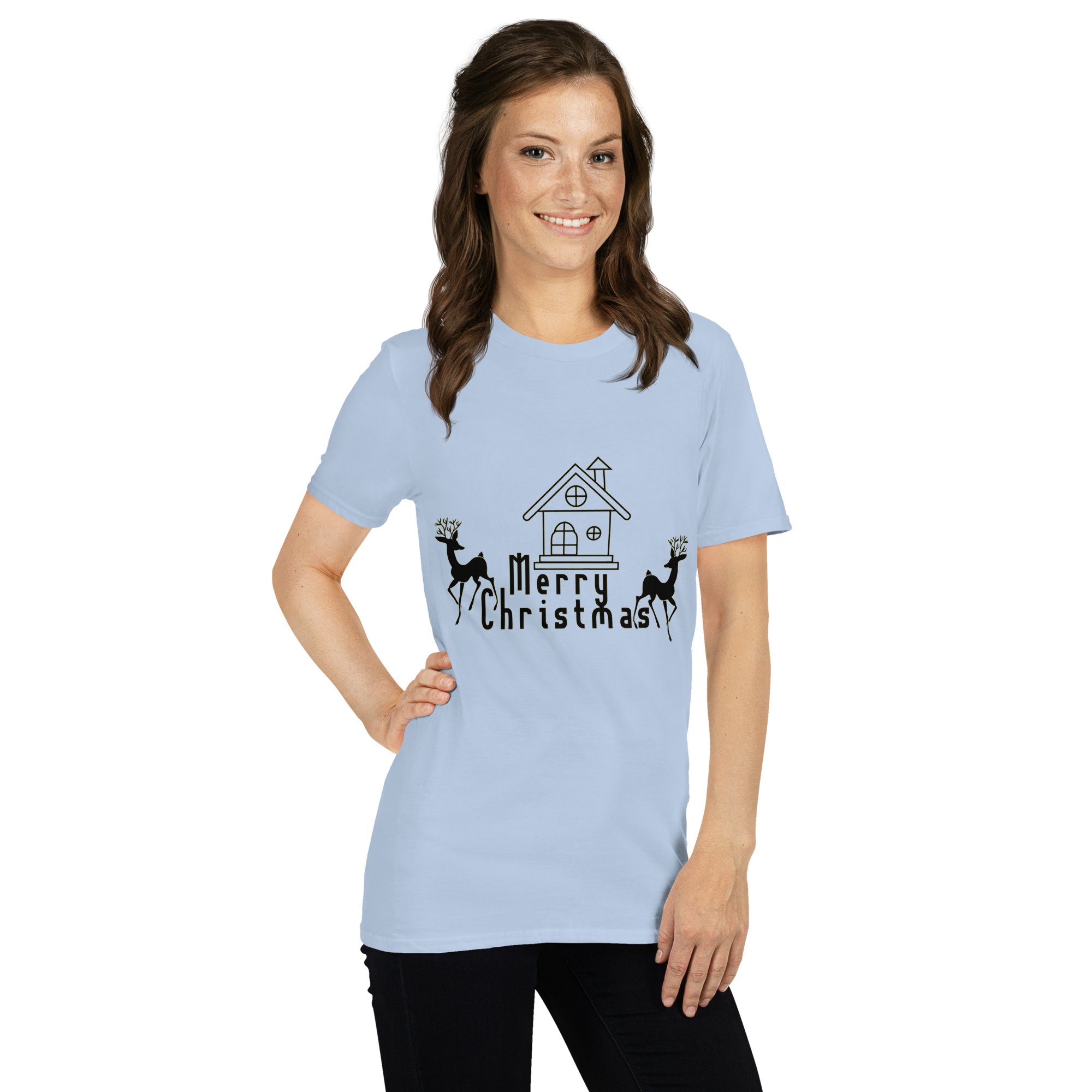 Merry Christmas Deers Unisex T-Shirt