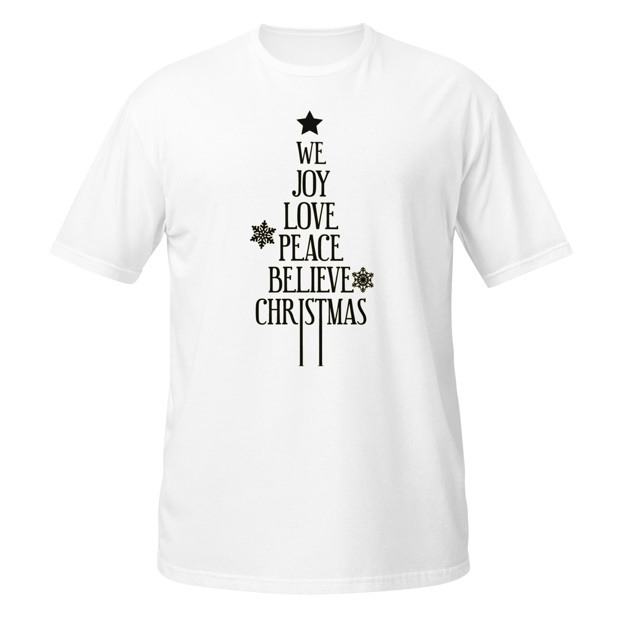 Joy Love Peace Tree Unisex T-Shirt